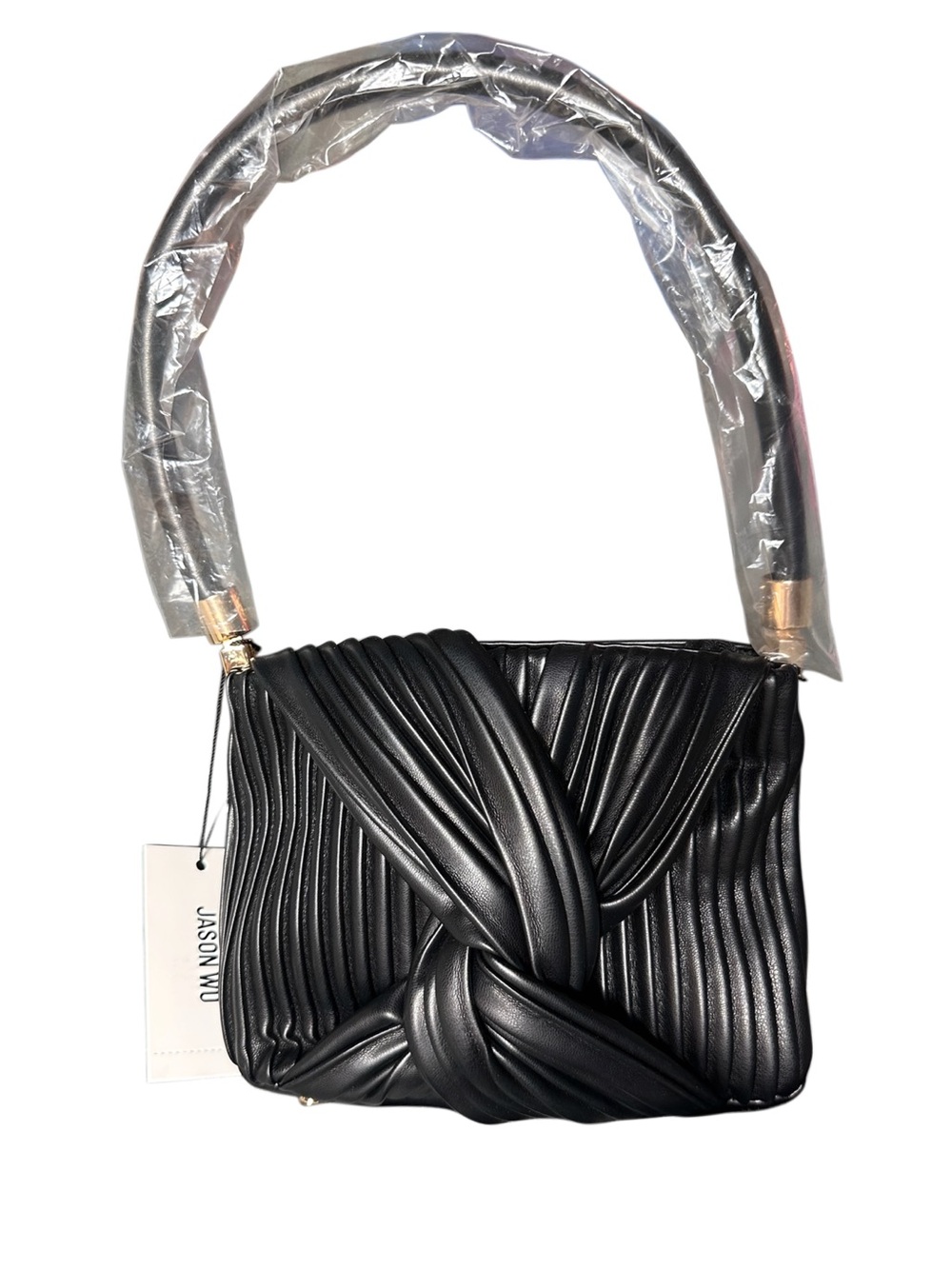 Jason Wu Black Knotted Pleat Mini Handbag - Picture 2 of 7